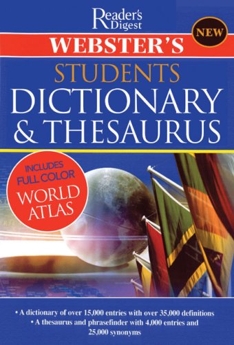 Imagen de archivo de Webster's Student Dictionary & Thesaurus a la venta por ThriftBooks-Atlanta