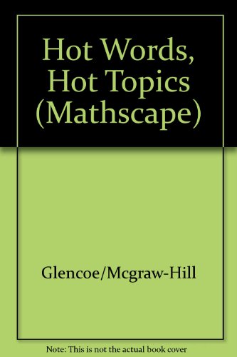 Beispielbild fr Hot Words, Hot Topics (Mathscape) zum Verkauf von Books From California