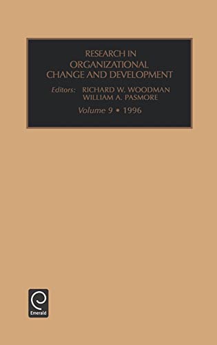 9780762300167: Research in Organizational Change and Development (Research in Organizational Change and Development, 9)