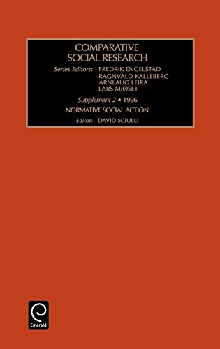Stock image for Comparative Social Research: Normative Social Action 2nd Supplement (Comparative Social Research) for sale by medimops