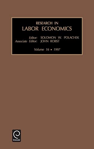Stock image for Research in Labor Economics, Volume 16 for sale by Plum Books