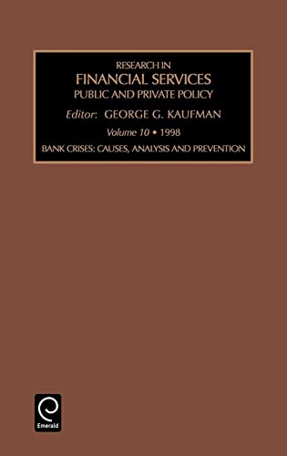 Stock image for Bank Crises Vol. 10 : Causes, Analysis and Prevention for sale by Better World Books