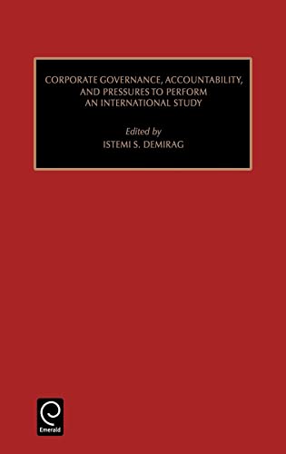 Studies in Managerial and Financial Accounting - Istemi Demirag Marc J. Epstein Demirag Istemic Demirag