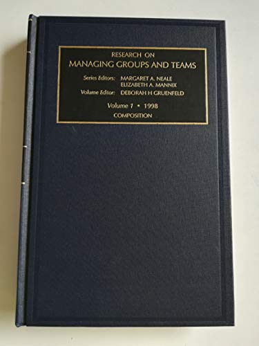 Imagen de archivo de Research on Managing Groups and Teams, 1998 (Vol 1) a la venta por HPB Inc.