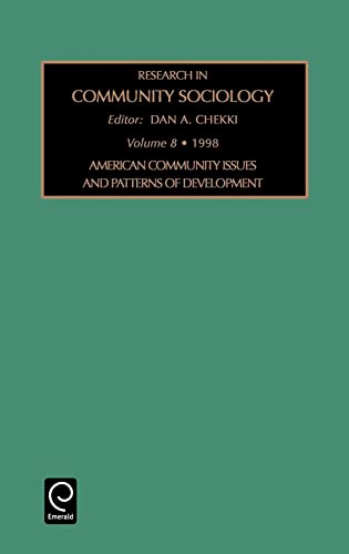 Research in Community Sociology Volume 8 - Chekki