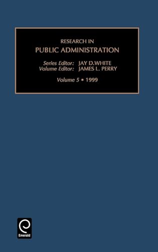 9780762305261: Research in Public Administration (5): Vol 5