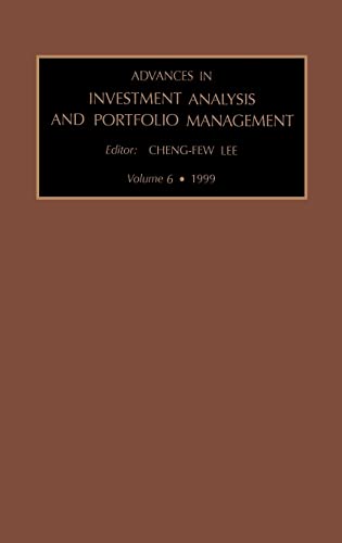 Stock image for Advances in Investment Analysis and Portfolio Management (Volume 6) for sale by Anybook.com