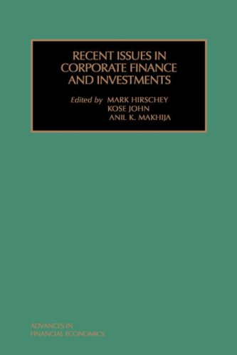 Beispielbild fr Recent Issues in Corporate Finance and Investments, Volume 5 (Advances in Financial Economics) (Vol 5) zum Verkauf von HPB-Red
