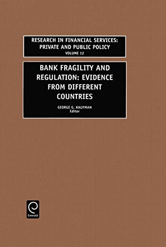 Imagen de archivo de Bank Fragility and Regulation a la venta por Blackwell's