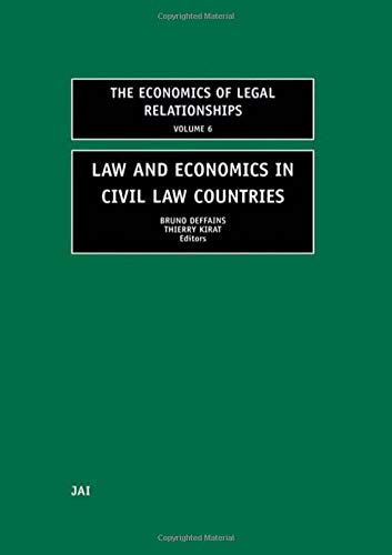 9780762307128: Law and Economics in Civil Law Countries (The Economics of Legal Relationships)