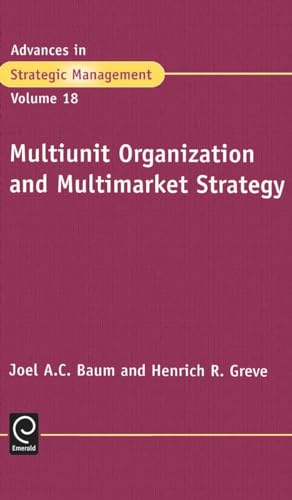 Stock image for Multiunit Organization and Multimarket Strategy for sale by ThriftBooks-Dallas