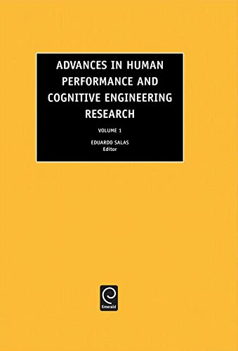 Beispielbild fr Advances in Human Performance and Cognitive Engineering Research zum Verkauf von Blackwell's