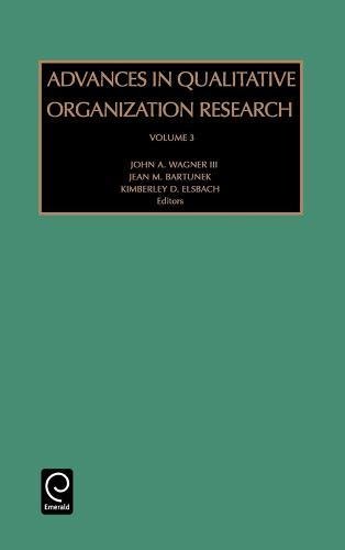 Imagen de archivo de Advances in Qualitative Organization Research a la venta por ThriftBooks-Dallas