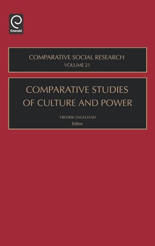 Stock image for Comparative Studies of Culture and Power (Comparative Social Research, 21) for sale by Hippo Books