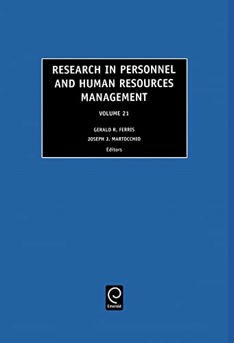 Imagen de archivo de Research in Personnel and Human Resources Management a la venta por ThriftBooks-Atlanta