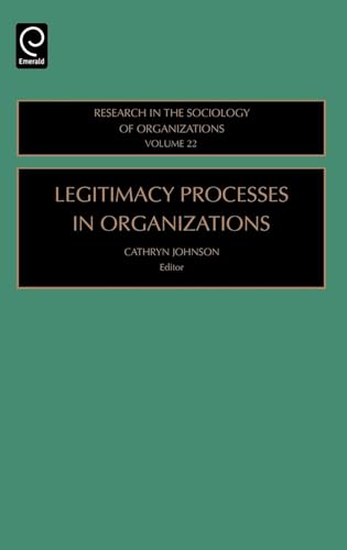 Imagen de archivo de Legitimacy Processes in Organizations a la venta por Better World Books: West