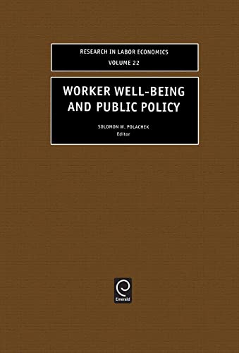 Stock image for Worker Well-Being and Public Policy for sale by Books Puddle