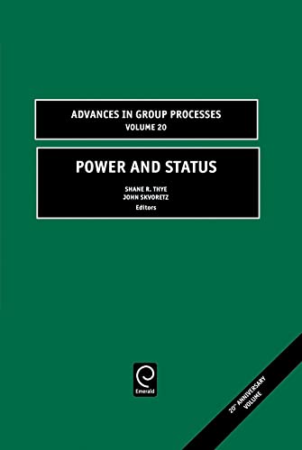 Stock image for Power And Status, Volume 20 (Hb 2003) for sale by Basi6 International