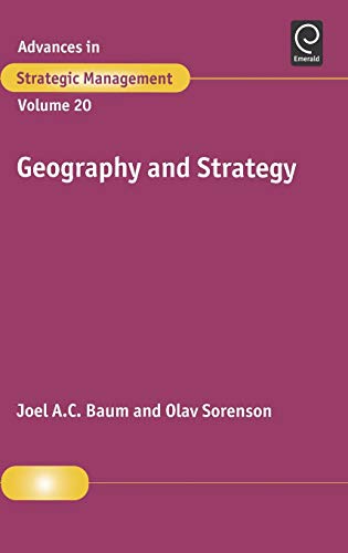 Imagen de archivo de Geography And Strategy, Volume 20 (Advances In Strategic Management) a la venta por Basi6 International