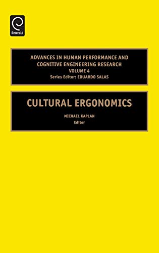 Imagen de archivo de Cultural Ergonomics a la venta por Better World Books