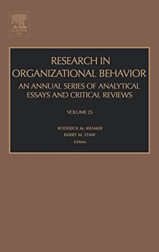 Stock image for Research in Organizational Behavior for sale by Ammareal