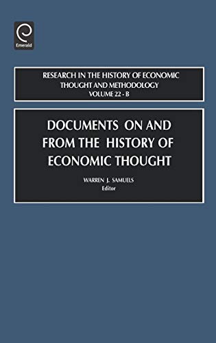 Stock image for Documents on and from the History of Economic Thought, Volume 22B (Research in the History of Economic Thought and Methodology) Warren J. Samuels for sale by CONTINENTAL MEDIA & BEYOND