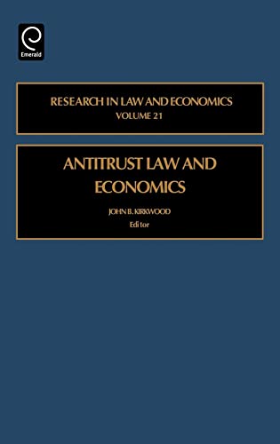 Beispielbild fr Antitrust Law and Economics zum Verkauf von Ria Christie Collections