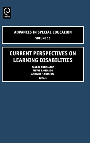 Imagen de archivo de Current Perspectives on Learning Disabilities (Advances in Special Education, 16) a la venta por Phatpocket Limited