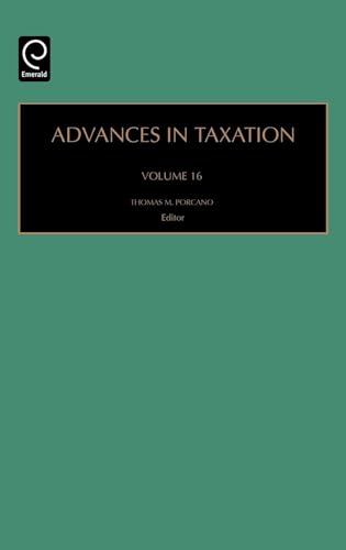 9780762311347: Advances in Taxation At16h