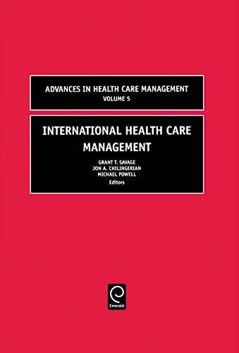 9780762312283: International Health Care Management