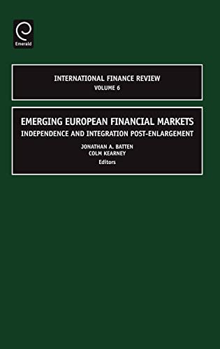 Stock image for Emerging European Financial Markets for sale by Books Puddle