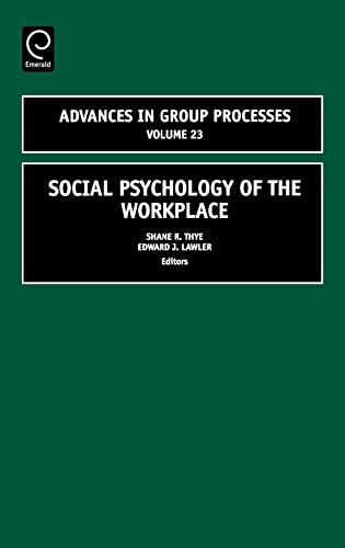 Stock image for Social Psychology of the Workplace for sale by Kennys Bookshop and Art Galleries Ltd.