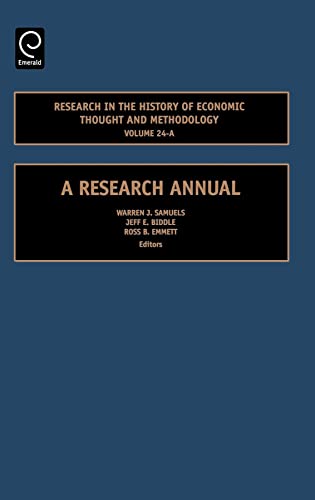 Imagen de archivo de Research in the History of Economic Thought and Methodology Warren Samuels a la venta por CONTINENTAL MEDIA & BEYOND