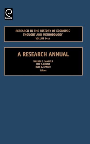 9780762313495: Research in the History of Economic Thought and Methodology: A Research Manual: 24, Part A