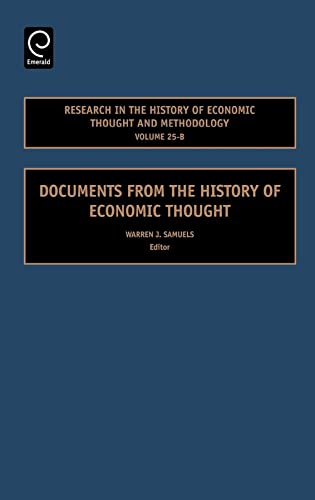 Stock image for Research in the History of Economic Thought and Methodology, Volume 25B: Documents From the History of Economic Thought (Research in the History of Economic Thought and Methodology) Samuels, Warren J. for sale by CONTINENTAL MEDIA & BEYOND