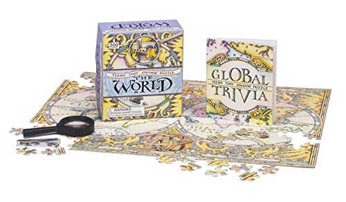 Stock image for Teeny Tiny Jigsaw Puzzle: The World: Magnifying Glass Included! for sale by HPB-Movies