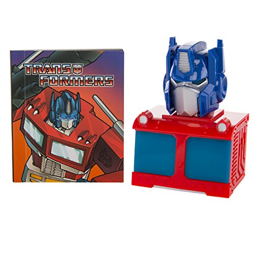 9780762454167: Transformers toys G1 Optimus Prime Autobot Mini Light Up Bust and Illustrated Book Set By Running Press