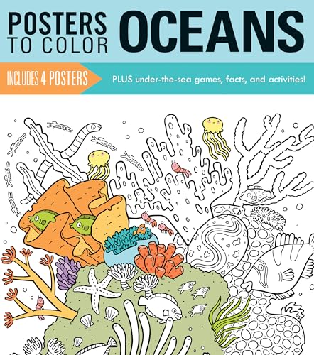 Imagen de archivo de Posters to Color: Oceans a la venta por Russell Books