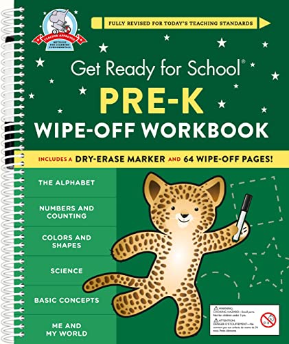 Beispielbild fr Get Ready for School: Pre-K Wipe-Off Workbook zum Verkauf von WorldofBooks