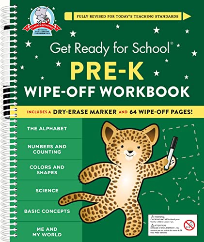 9780762481217: Get Ready for School: Pre-K Wipe-Off Workbook