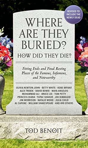 Stock image for Where Are They Buried? (2023 Revised and Updated): How Did They Die? Fitting Ends and Final Resting Places of the Famous, Infamous, and Noteworthy for sale by Bookoutlet1