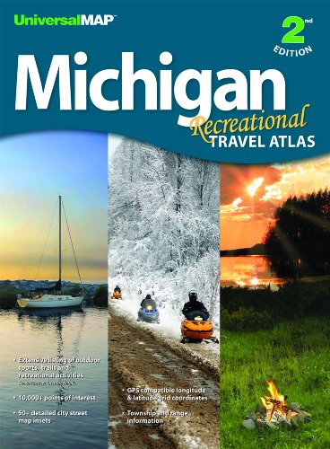 Imagen de archivo de Michigan Recreational Travel Atlas -2nd a la venta por PAPER CAVALIER UK