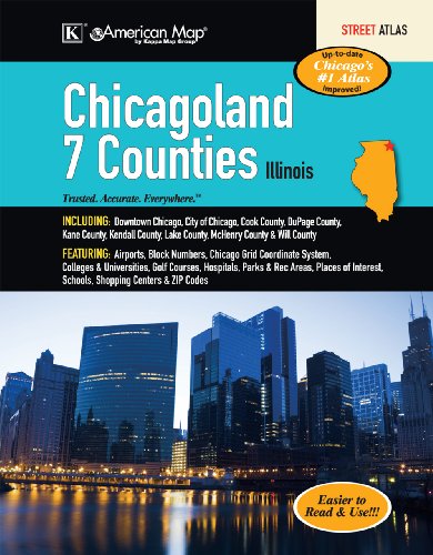 Stock image for Chicagoland (7 Counties) Atlas for sale by ThriftBooks-Dallas