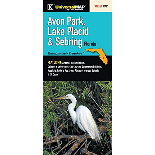 Stock image for Avon Park, Lake Placid & Sebring, Florida-Street Map for sale by James Lasseter, Jr