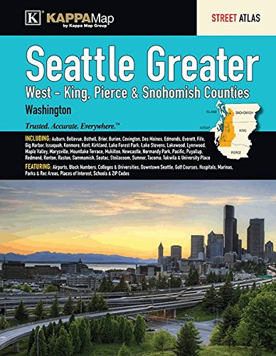 Imagen de archivo de The Seattle Greater (West - King, Pierce & Snohomish Counties), Washington Street Atlas a la venta por SecondSale