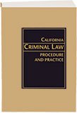 Stock image for California Criminal Law Procedure and Practice 2011 for sale by HPB Inc.