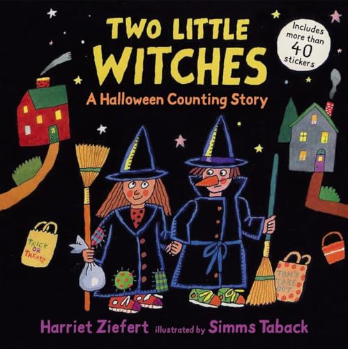 9780763633097: Two Little Witches: A Halloween Counting Story Sticker Book