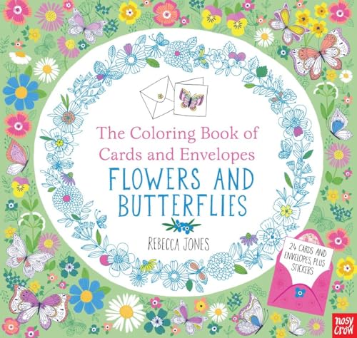 Imagen de archivo de The Coloring Book of Cards and Envelopes: Flowers and Butterflies a la venta por SecondSale