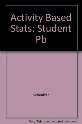 Imagen de archivo de Activity-Based Statistics: Student Guide a la venta por SecondSale