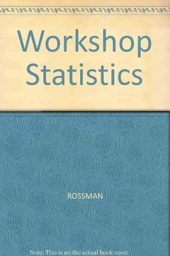 Imagen de archivo de Workshop Statistics a la venta por Irish Booksellers